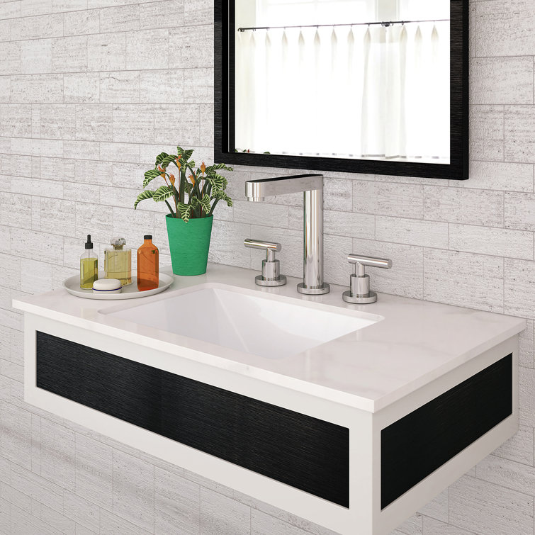 DECOLAV Amabella Classically Redefined Ceramic Rectangular Undermount